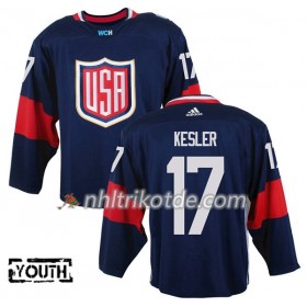 USA Trikot Ryan Kesler 17 2016 World Cup Blau Premier - Kinder